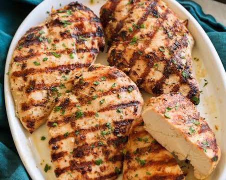 Grilled chicken with rice